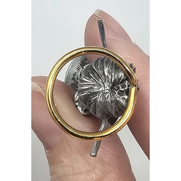 Vtg Genuine Fine Pewter Angel Of The Month Birthstone March Mini Trinket 1.5" - Picture 5 of 9